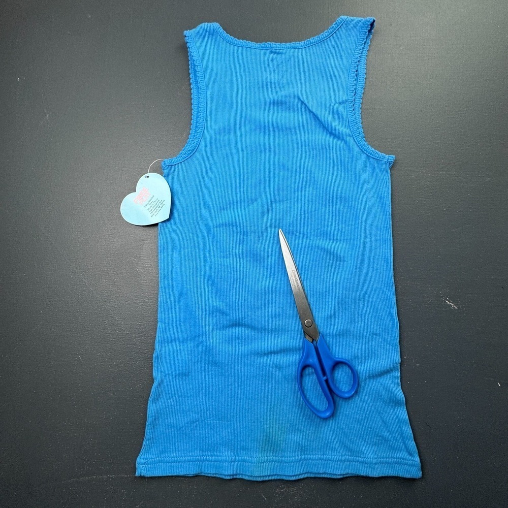 Free Play Girls Size Large Blue Graphic Cotton Tank Top Sleeveless Summer NWT - Picture 6 of 9